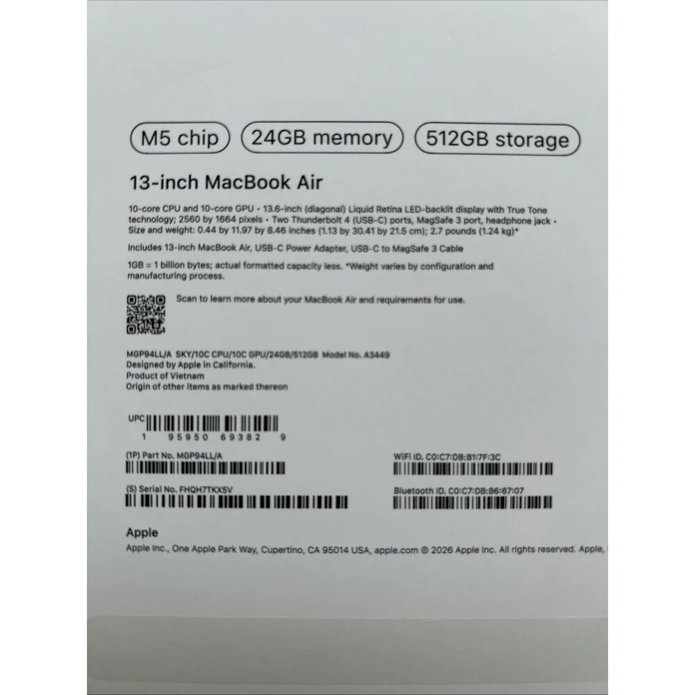 Original Empty Retail Box for Apple 13